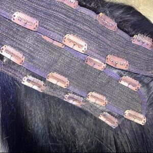 Black Hair Extension with Clips